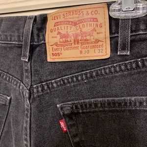 Levi’s 505 High Waisted Jean Shorts
